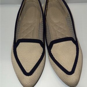 Birdies Beige and Black Loafers